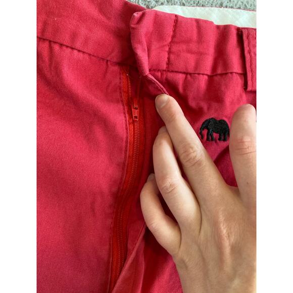 Orvis Shorts 44 Elephant Embroidery Novelty Chino High Rise Pink Preppy (39 x 8) - Picture 4 of 13